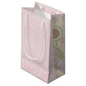 Baby Girl Pink Gift Bag Klein Cadeauzakje (Voorkant Gekanteld)