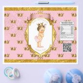 Baby Girl Pink Gold Chip Bag Wrappers Flyer (Enkel)