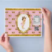 Baby Girl Pink Gold Chip Bag Wrappers Flyer (Hand)