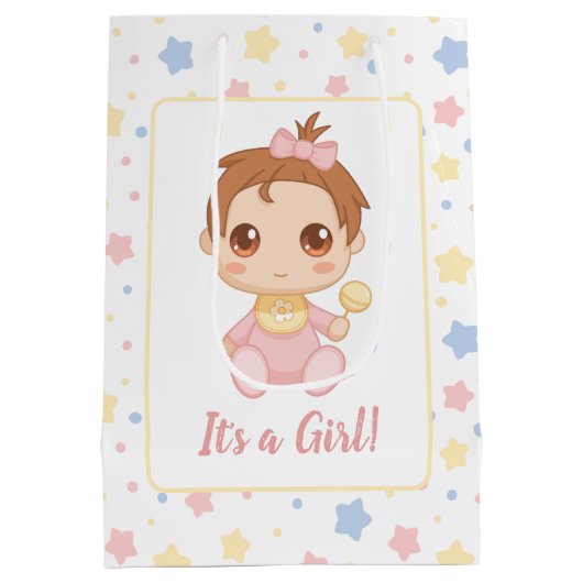 Baby Girl Pink Jumpsuit Medium Cadeauzakje (Achterkant)