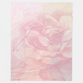 Baby Girl Pink Pastel Victoriaans Roos Patroon Fleece Deken (Voorkant)