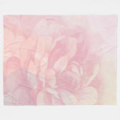 Baby Girl Pink Pastel Victoriaans Roos Patroon Fleece Deken (Voorkant (Horizontaal))