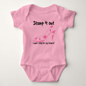 Baby Girl Pink Ribbon Crusade voor haar toekomst Romper (Voorkant)