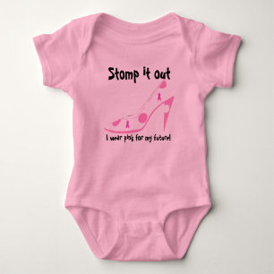 Baby Girl Pink Ribbon Crusade voor haar toekomst Romper