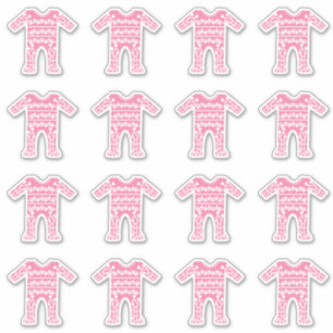 Baby Girl Pink Romper Suit Sticker