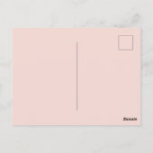 Baby Girl Pink Script Cute Elegant Baby Invitation Briefkaart (Achterkant)