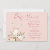 Baby Girl Pink Script Cute Elegant Baby Kaart (Voorkant)