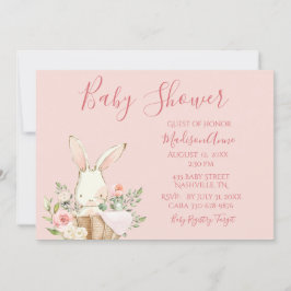 Baby Girl Pink Script Cute Elegant Baby Kaart