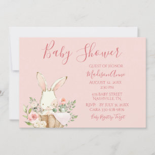 Baby Girl Pink Script Cute Elegant Baby Kaart