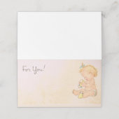  Baby Girl Plaatskaartje (Buitenkant ongevouwen)