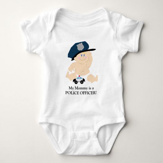 BABY GIRL POLITIEBUREAU COP Custom Shirt (Voorkant)