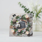  Baby Girl Pregnancy Announcement for Social Media Aankondiging (Staand voorkant)