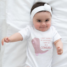 Baby Girl Princess Cowgirl Cute Romper