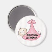Baby Girl Proud Grandma Magneet (Voorkant / Achterkant)