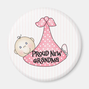 Baby Girl Proud Grandma Magneet