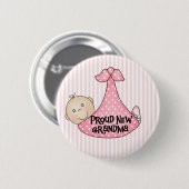 Baby Girl Proud Grandma Ronde Button 5,7 Cm (Voorkant /achterkant)
