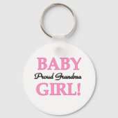 Baby Girl Proud Grandma Sleutelhanger (Voorkant)