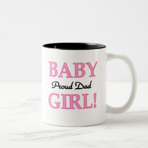 Baby Girl Proud Pap Tweekleurige Koffiemok
