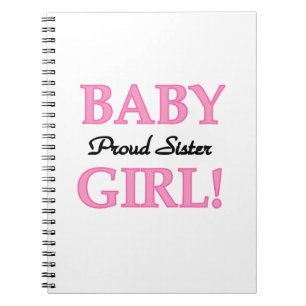 Baby Girl Proud Sister Gifts Notitieboek