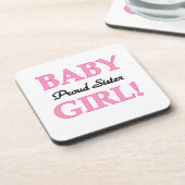 Baby Girl Proud Sister Gifts Onderzetter (Linkerzijde)