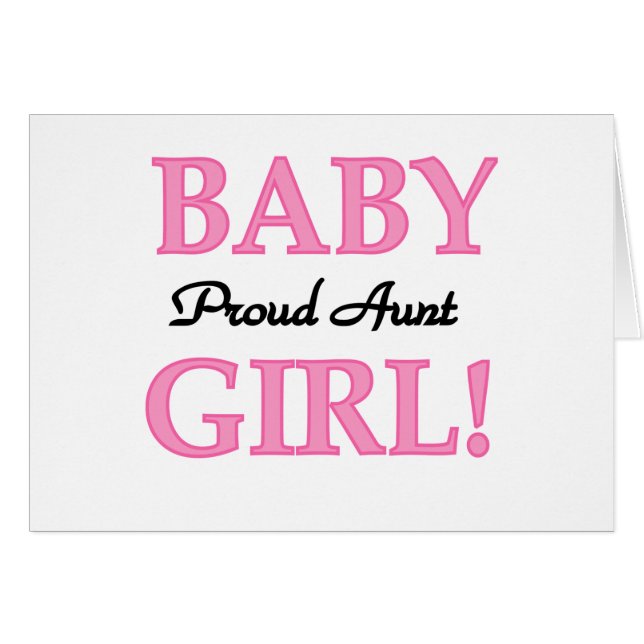 Baby Girl Proud tante (Voorkant Horizontaal)