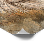 Baby Girl Reading black White Puppy Red Mushroom  Poster (Hoek)