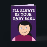 BABY GIRL ROMANTIC KAART VOOR HEM HUSBAND HOUDT VA<br><div class="desc">BINNENLEZEN: IK HOU VAN JE</div>