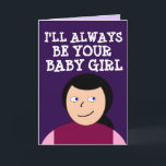 BABY GIRL ROMANTIC KAART VOOR HEM HUSBAND HOUDT VA<br><div class="desc">BINNENLEZEN: IK HOU VAN JE</div>