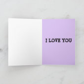 BABY GIRL ROMANTIC KAART VOOR HEM HUSBAND HOUDT VA (Binnen)