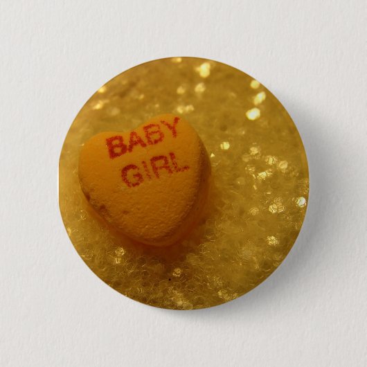 Baby Girl Ronde Button 5,7 Cm (Voorkant)