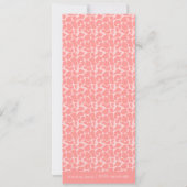 Baby Girl - Roze girafjes en prints Kaart (Achterkant)