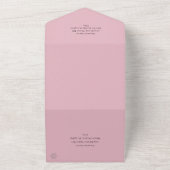 Baby girl Rustic adventure babydouche All In One Uitnodiging (Buitenkant)