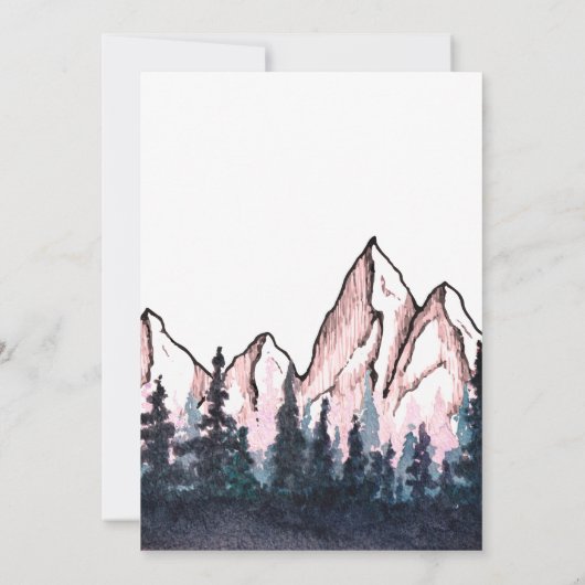 Baby girl Rustic adventure babydouche Kaart (Achterkant)