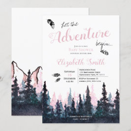 Baby girl Rustic adventure babydouche Kaart