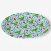 Baby Girl Santa Outfit Baby shower Pattern Papieren Bordje (Gekanteld)