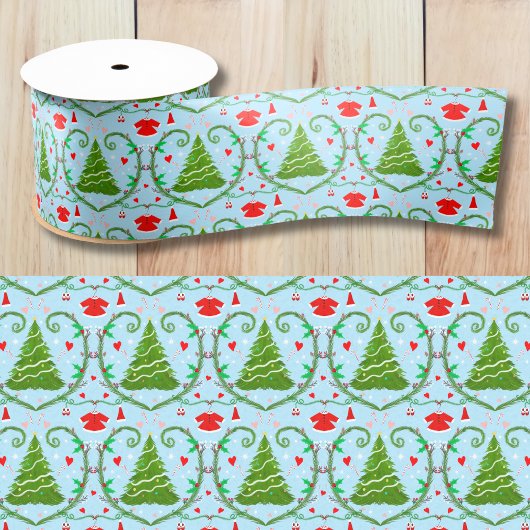 Baby Girl Santa Outfit Baby shower Pattern Satijnen Lint