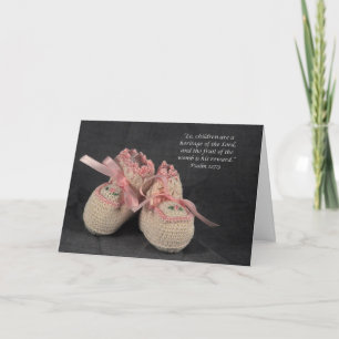 Baby Girl Scripture Gefeliciteerd Kaart