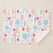 Baby Girl Sherpa Deken (Voorkant (horizontaal))