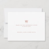 Baby Girl Shoes The Nursery of Kids Thank You  Bedankkaart (Achterkant)