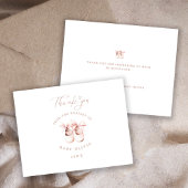 Baby Girl Shoes The Nursery of Kids Thank You  Bedankkaart