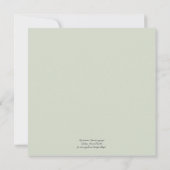 Baby Girl Shower Adventure Begin met de muis Groen Kaart (Achterkant)