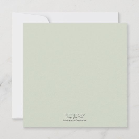 Baby Girl Shower Adventure Begin met de muis Groen Kaart (Achterkant)