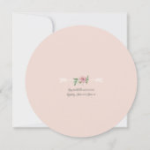 Baby Girl Shower BOHO Waterverf Flower Wreater Kaart (Achterkant)