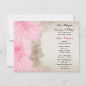 Baby Girl Shower, Cute Pink Kaart (Voorkant)