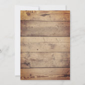 Baby Girl Shower Cute Rustic Winter Deer Kaart (Achterkant)