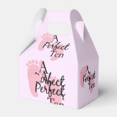 Baby Girl Shower Favor Box Bedankdoosjes (Achterkant)
