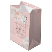 Baby Girl Shower Gift Bag Medium Cadeauzakje (Voorkant Gekanteld)