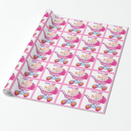 Baby Girl Shower Gift Wrap Cadeaupapier