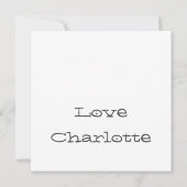 Baby Girl Shower Hartelijk dank Bedankkaart (Achterkant)