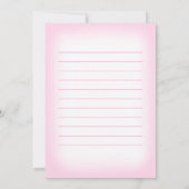 Baby Girl Shower Hartelijk dank voor de lephant Pi Bedankkaart (Achterkant)